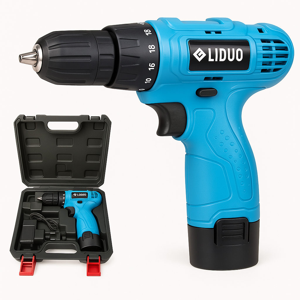 Taladro Liduo 12V: potencia compacta para transformar tu espacio