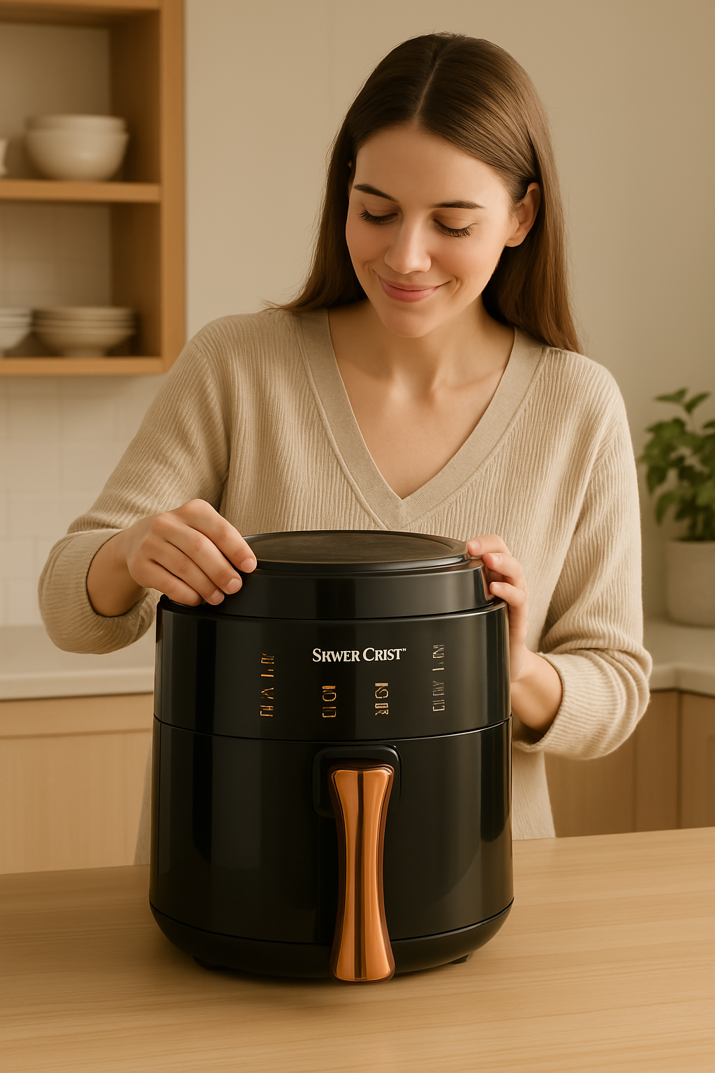 FREIDORA DE AIRE SILVER CREST JD689B 8L 🧡 Cocina sin esfuerzo. Disfruta con confianza.