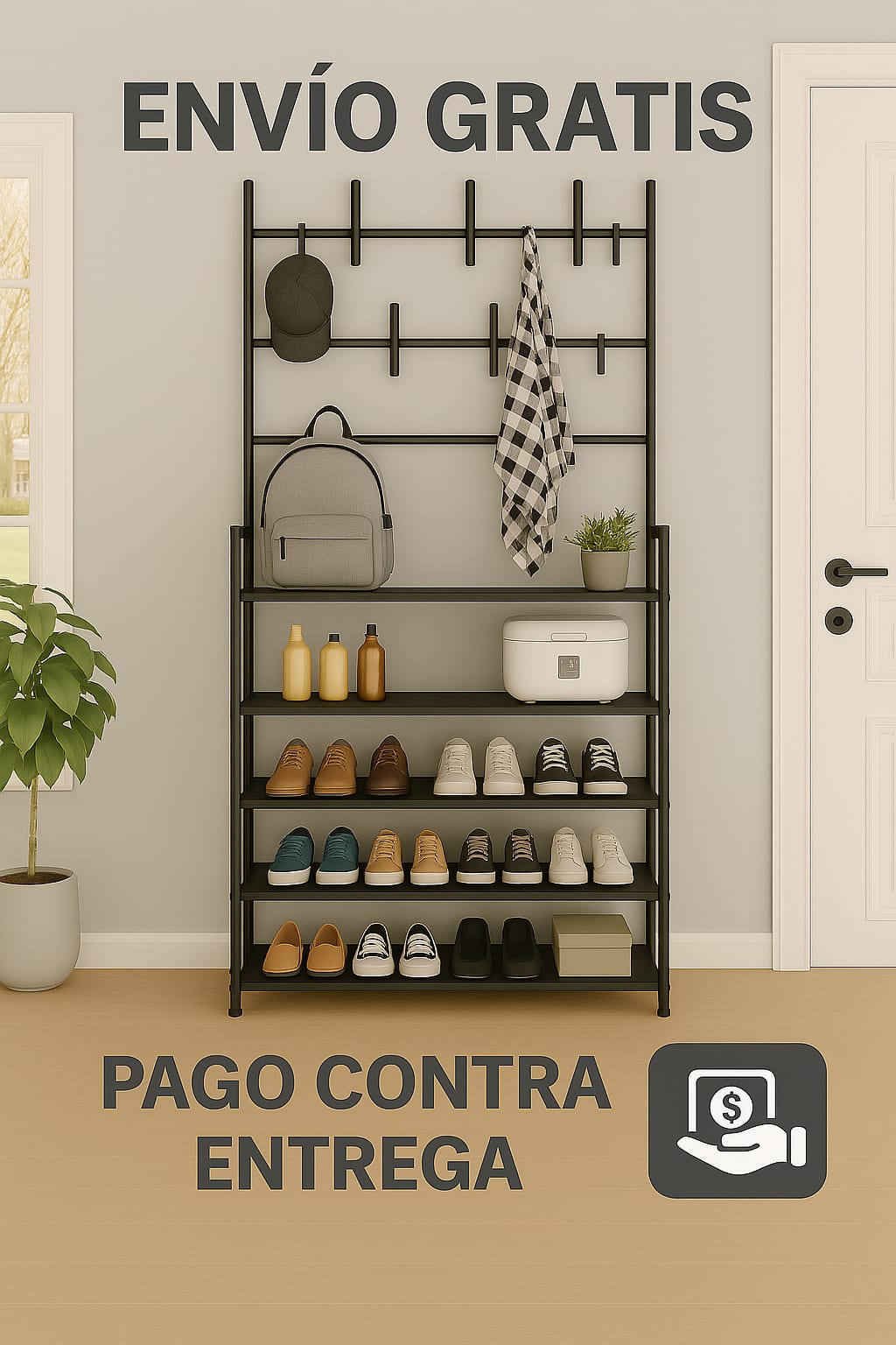 ESTANTE MULTIFUNCIONAL 4 NIVELES    🧩 Organiza tu espacio con estilo