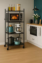 Estante de Cocina de 4 niveles con soporte industrial      🍽️ Más espacio, más estilo en tu cocina