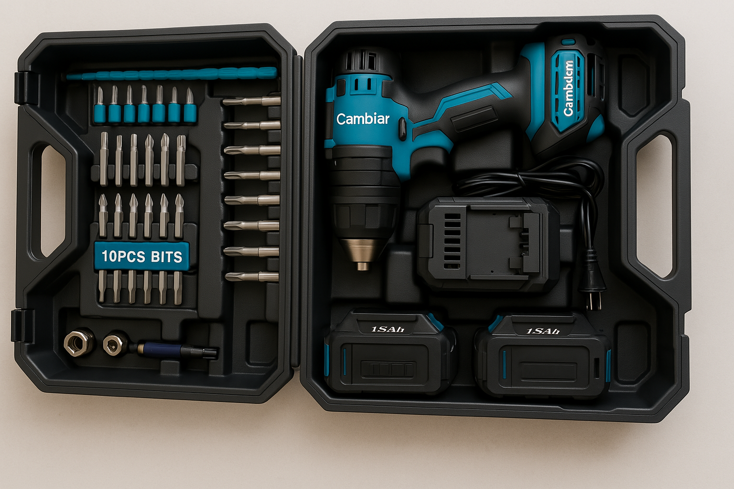 🛠️ Set de Taladro JBN-13 con 2 Baterías Recargables ⚡
