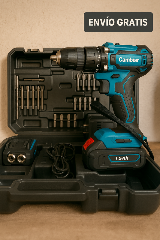 🛠️ Set de Taladro JBN-13 con 2 Baterías Recargables ⚡