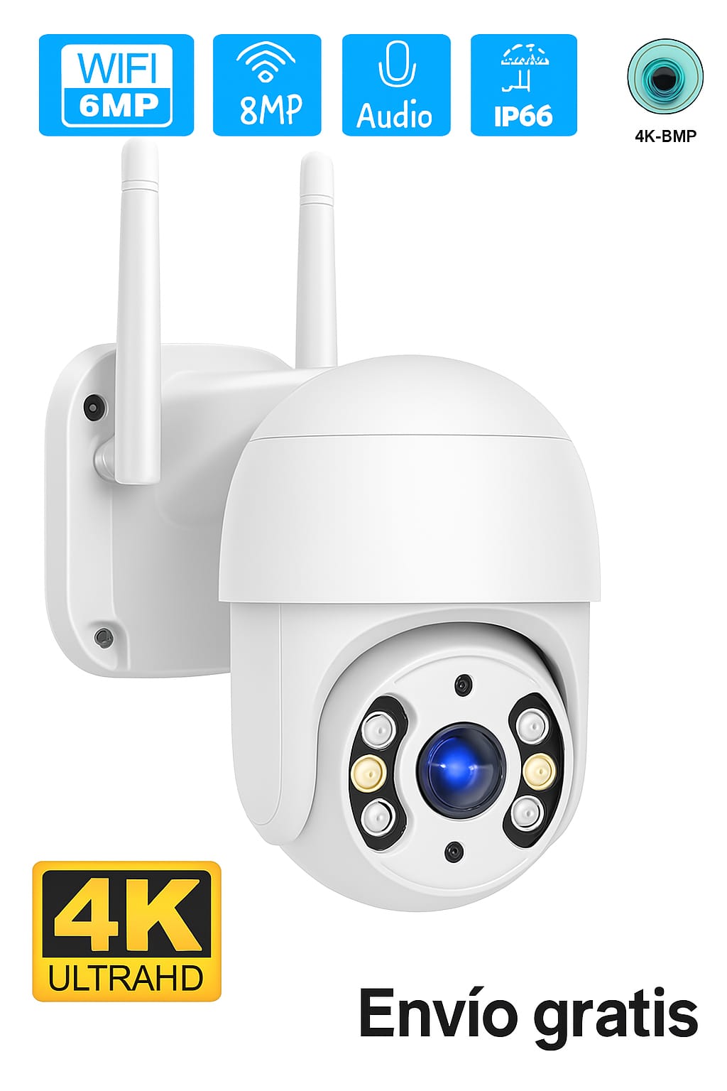 CAMARA WIFI EXTERIOR PTZ JORTAN JT-8161QJ YOOSEE-EP-NM20 MD-12848      🛡️ Protege tu hogar con inteligencia: Cámara IP Jortan 🏡