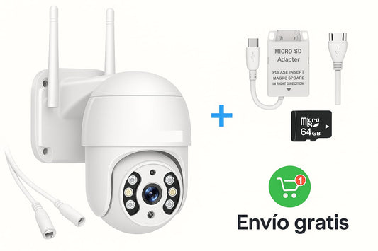 CAMARA WIFI EXTERIOR PTZ JORTAN JT-8161QJ YOOSEE-EP-NM20 MD-12848      🛡️ Protege tu hogar con inteligencia: Cámara IP Jortan 🏡