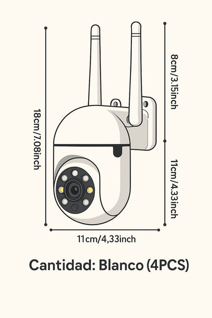 CAMARA WIFI EXTERIOR PTZ JORTAN JT-8161QJ YOOSEE-EP-NM20 MD-12848      🛡️ Protege tu hogar con inteligencia: Cámara IP Jortan 🏡