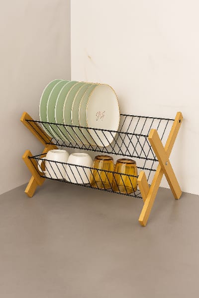 ESCURRIDOR DE PLATOS HS-2      Bambú, Estilo y Orden.