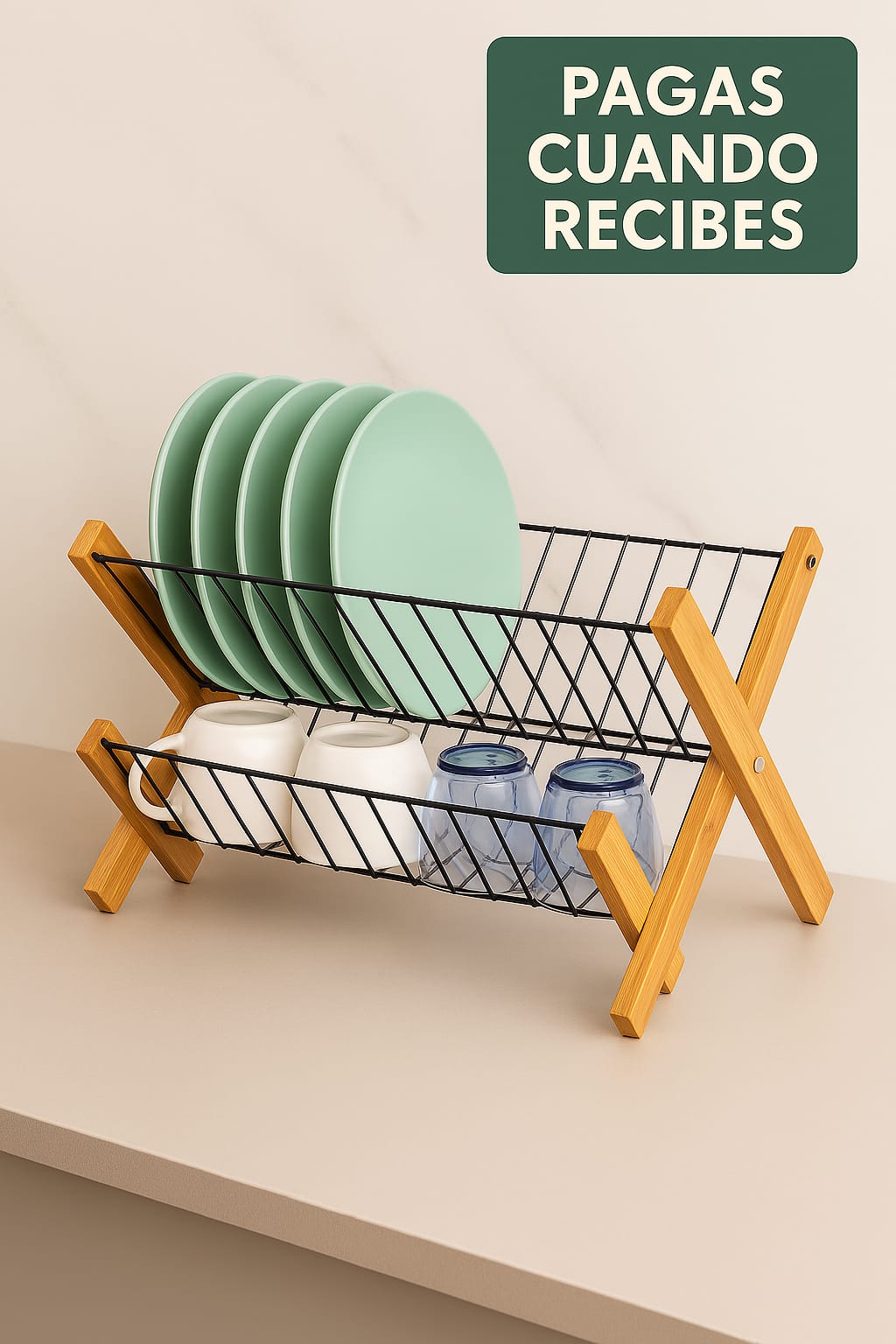 ESCURRIDOR DE PLATOS HS-2      Bambú, Estilo y Orden.