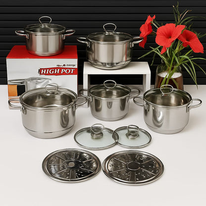JUEGO DE OLLAS PLATEADO   🍽️  Elegancia que cocina contigo