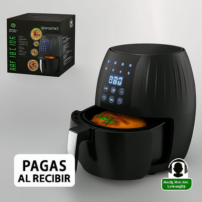 FREIDORA DE AIRE AIR FRYER DIGITAL 5.5 LITROS AF-338D    5.5 Litros de Comida Saludable