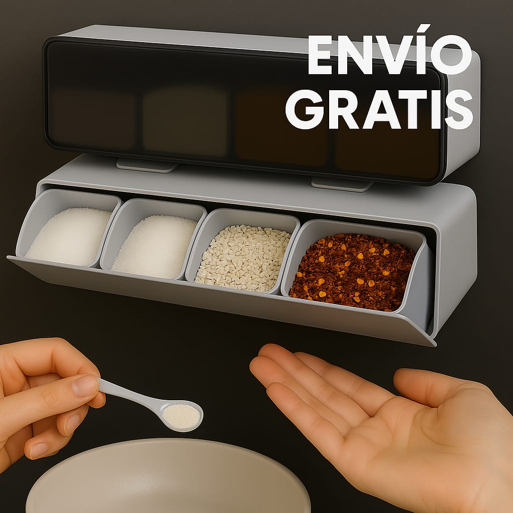 🧂 Organizador de Especias Frescura, orden y estilo en tu cocina — sin perforaciones.