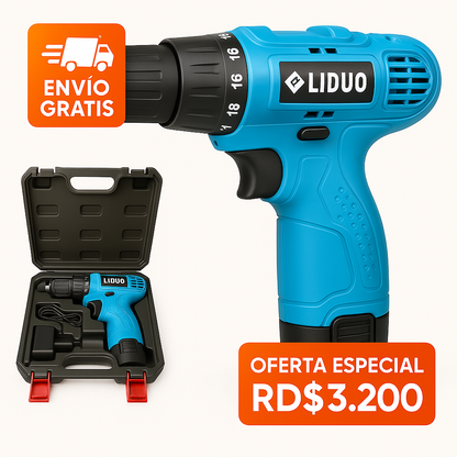 Taladro Liduo 12V: potencia compacta para transformar tu espacio