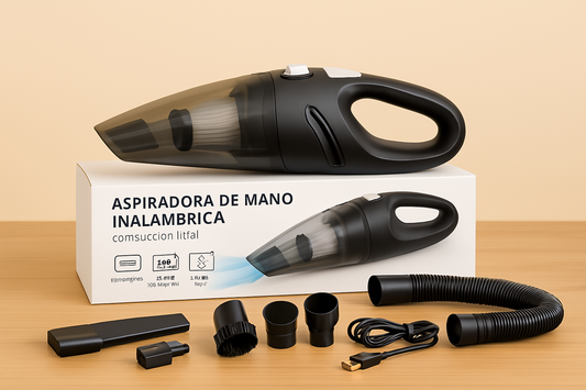 ASPIRADORA PARA CASA Y AUTO     🌀 Tu limpieza, más fácil que nunca ✨