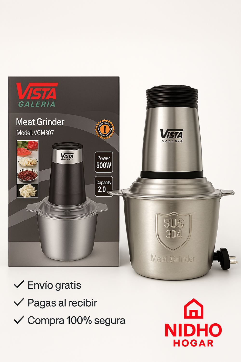 TRITURADOR DE ALIMENTOS VISTA VGM-309