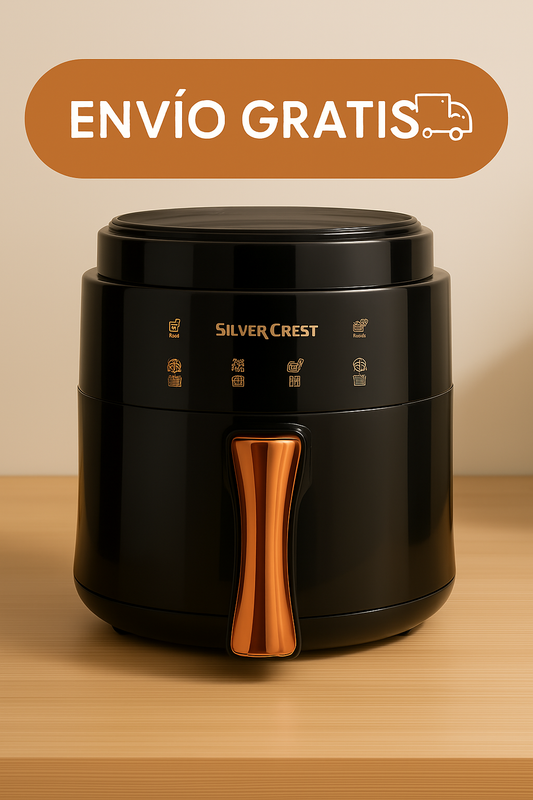 FREIDORA DE AIRE SILVER CREST JD689B 8L   🧡   Cocina sin esfuerzo. Disfruta con confianza.