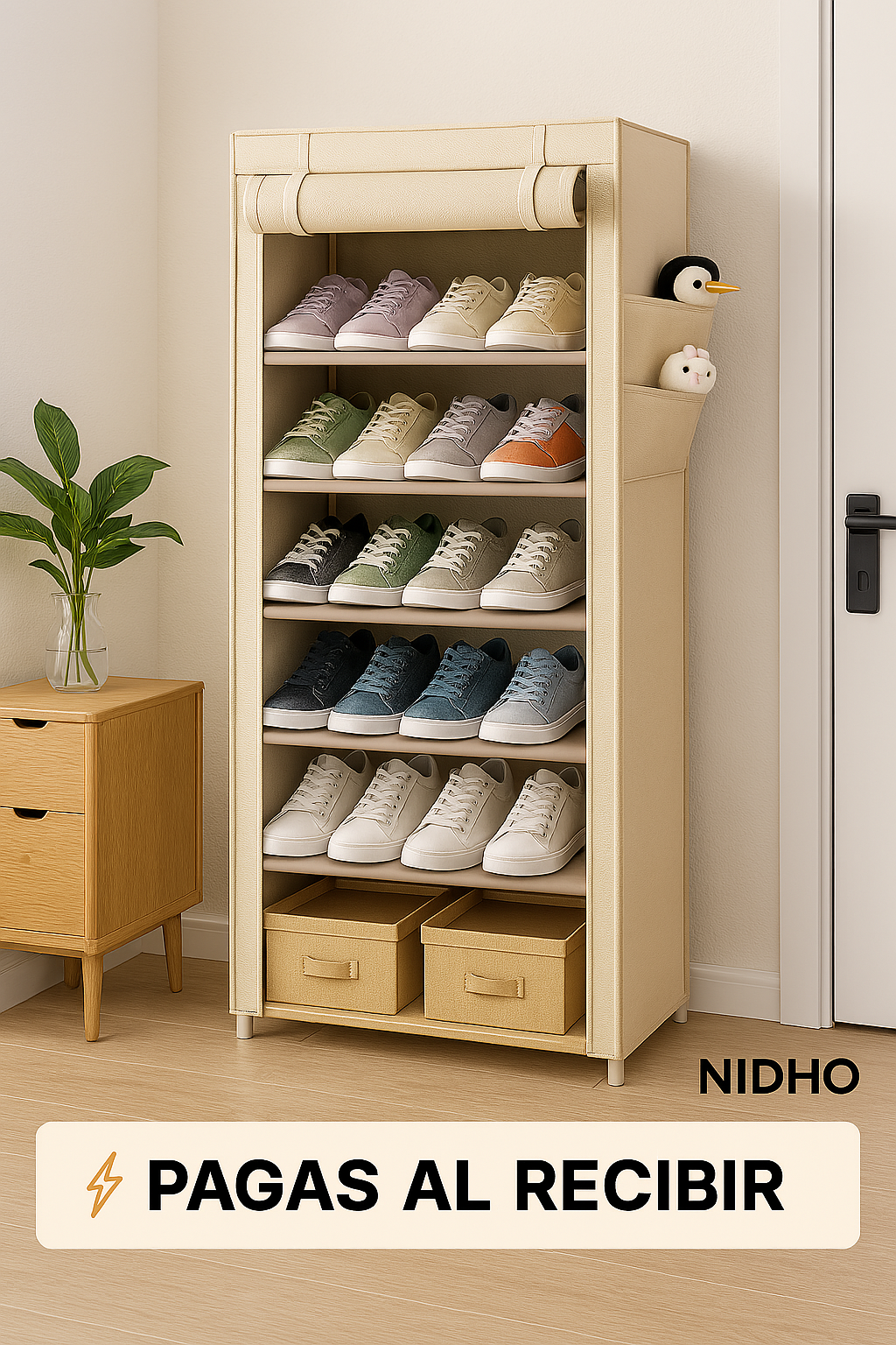 Organizador de Zapatos 9 Niveles – ¡Maximiza tu espacio con elegancia!
