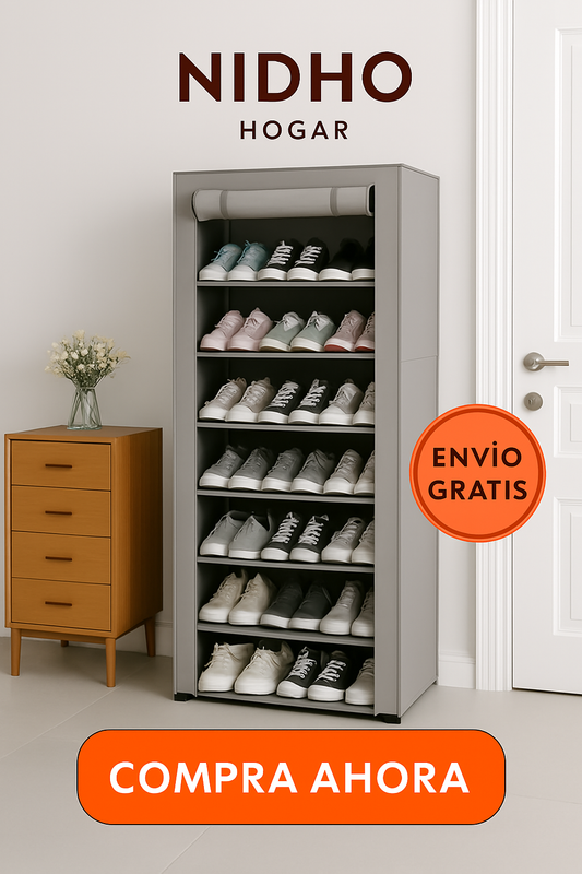 ORGANIZADOR DE ZAPATOS 9 NIVELES     🧡  Organiza tu calzado con elegancia y funcionalidad